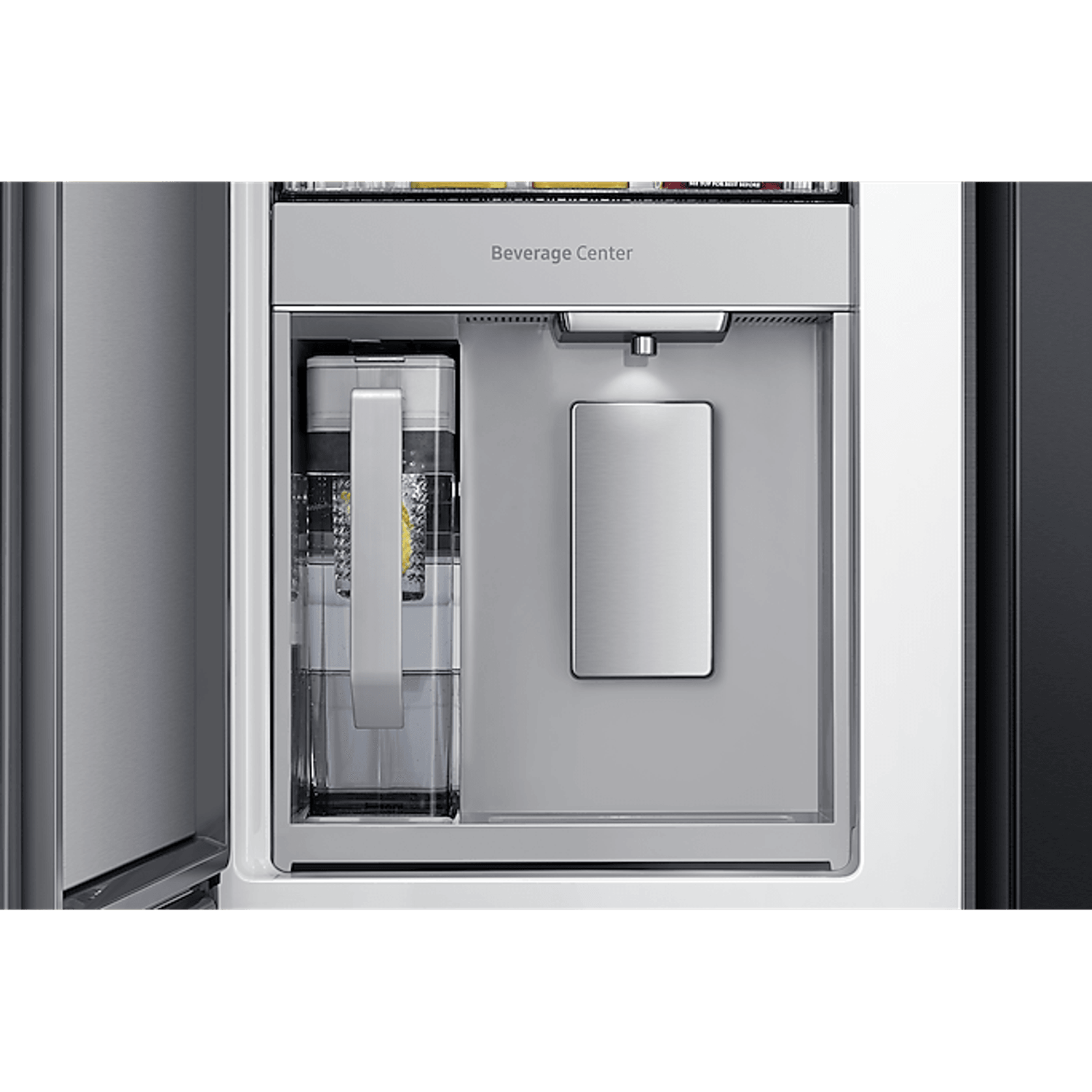 648L Beverage Showcase French Door Fridge Matte Black gallery detail image