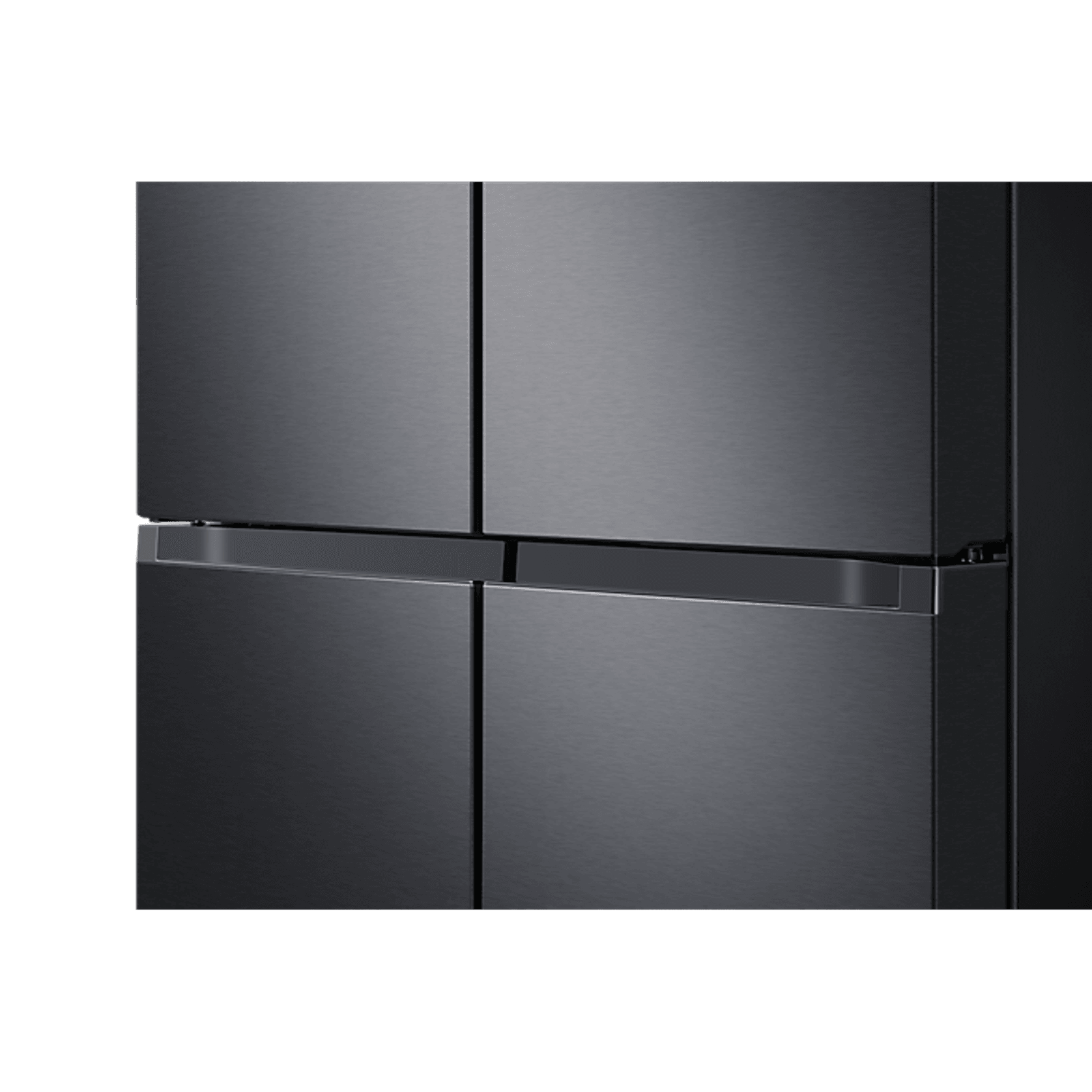648L Beverage Showcase French Door Fridge Matte Black gallery detail image