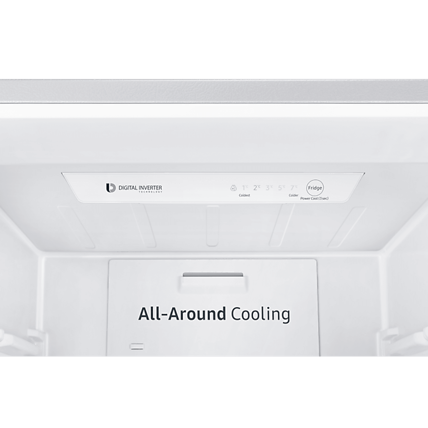 280L Bottom Mount Fridge All Around Cooling Snow White gallery detail image