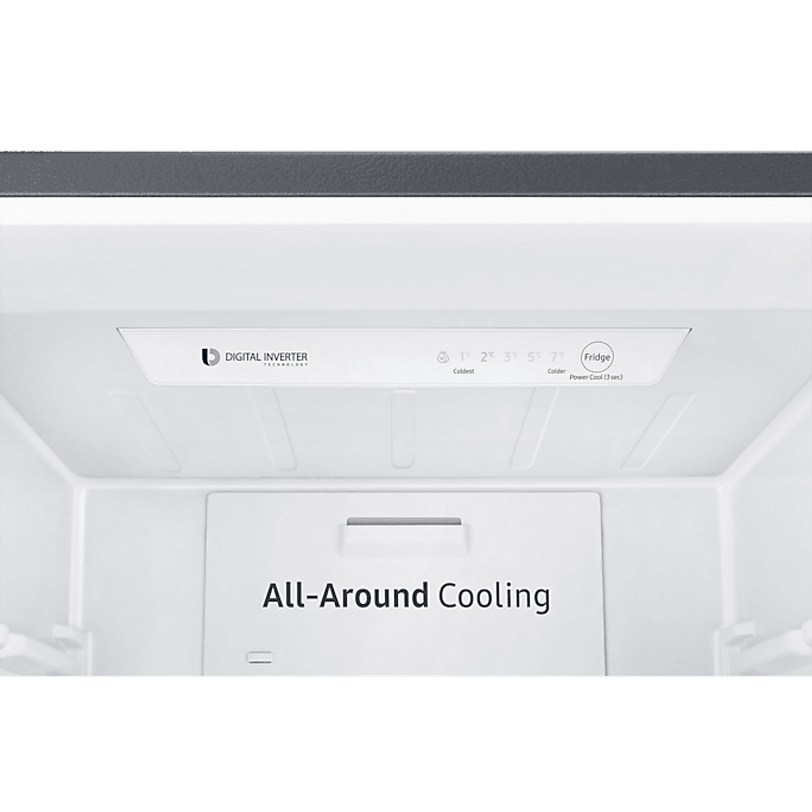 307L Bottom Mount Fridge All Around Cooling Matte Black gallery detail image