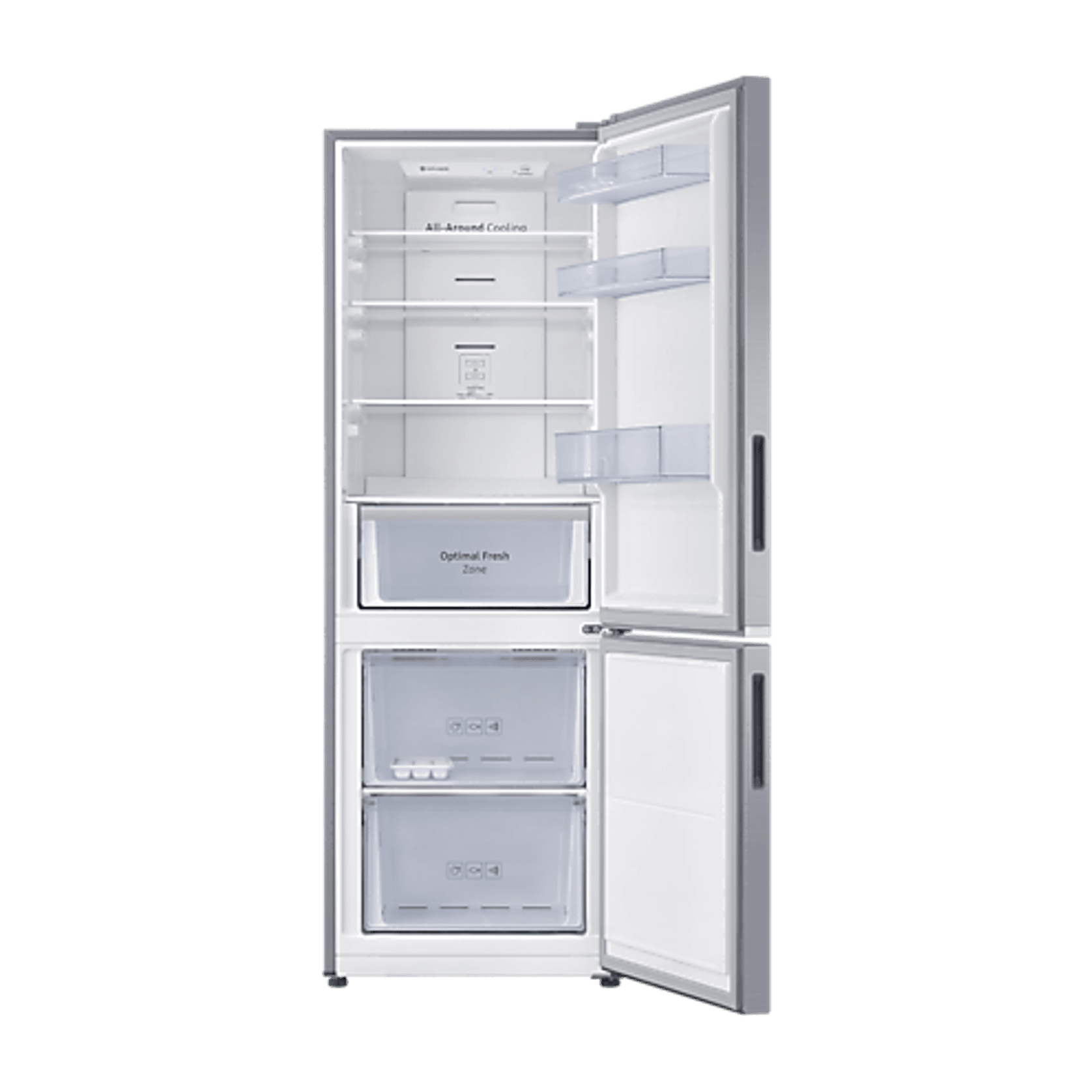 310L Bottom Mount Fridge All Around Cooling Snow White gallery detail image