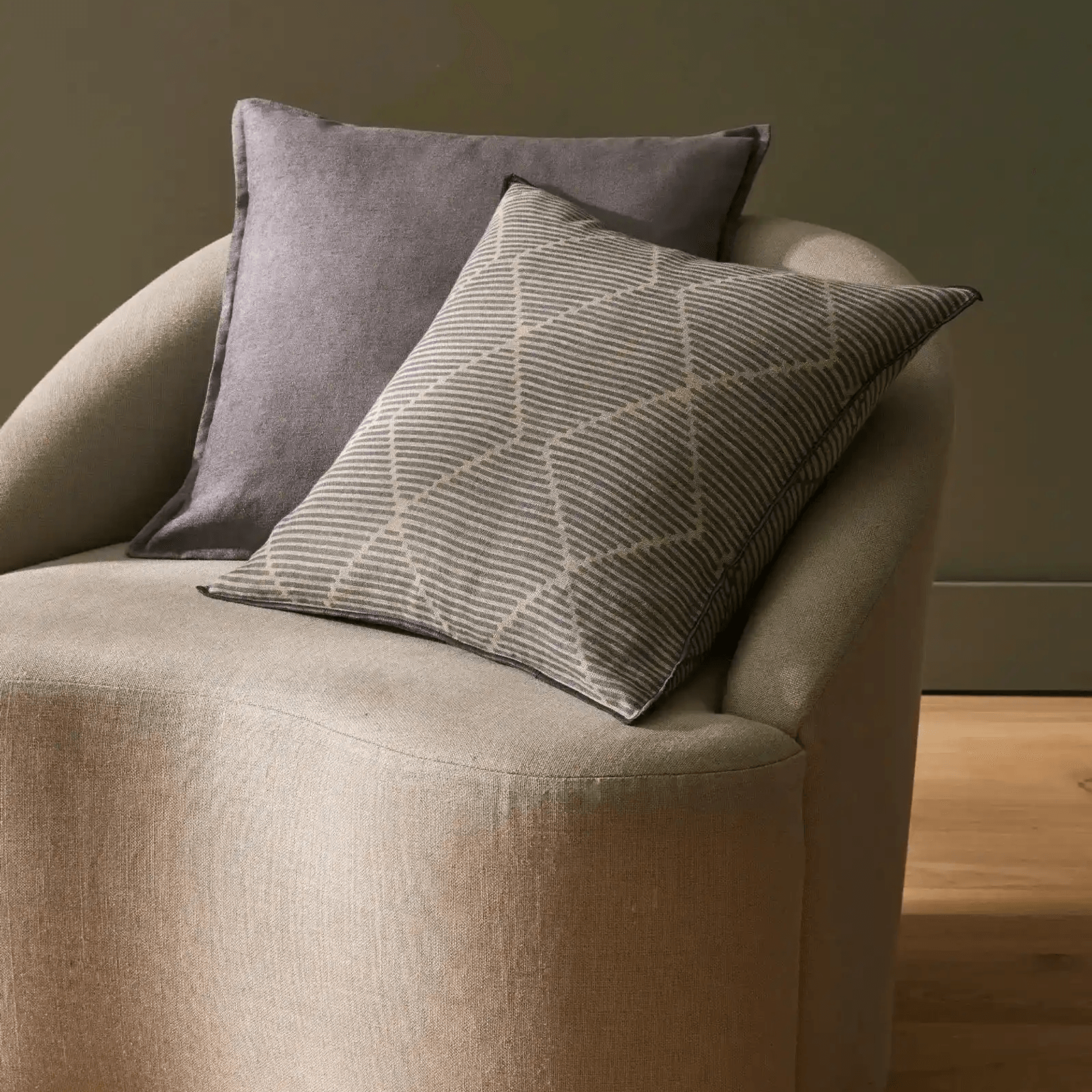 Weave Home Fiore Cushion - Denim | Square and Lumbar gallery detail image