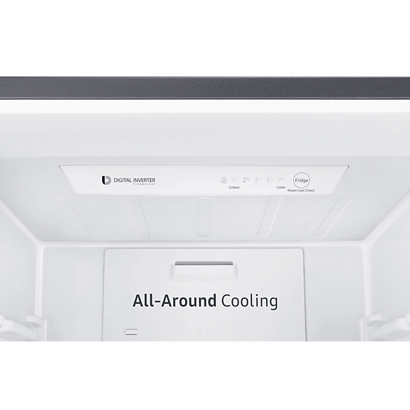 310L Bottom Mount Fridge All Around Cooling Matte Black gallery detail image