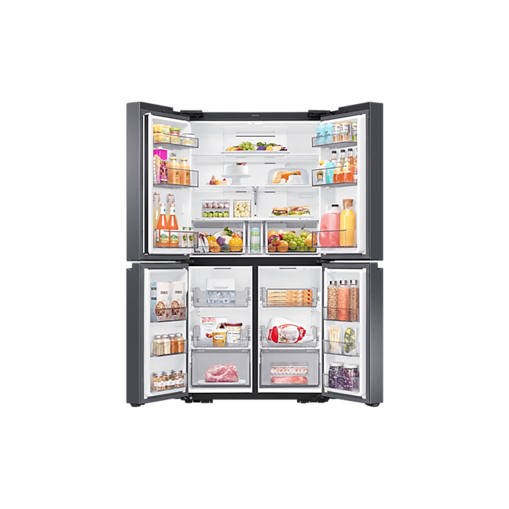 649L French Door Fridge Matte Black gallery detail image