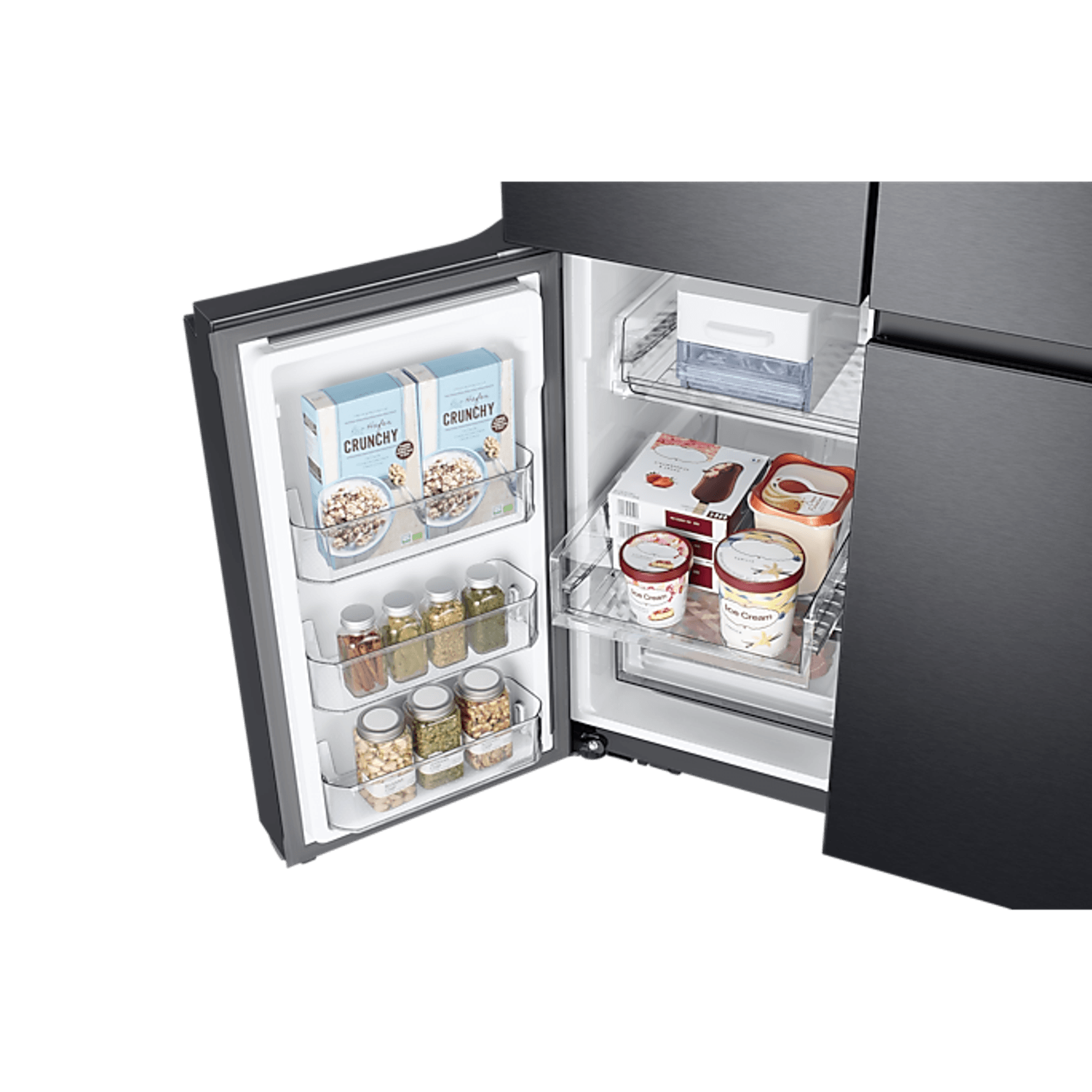 649L French Door Fridge Matte Black gallery detail image