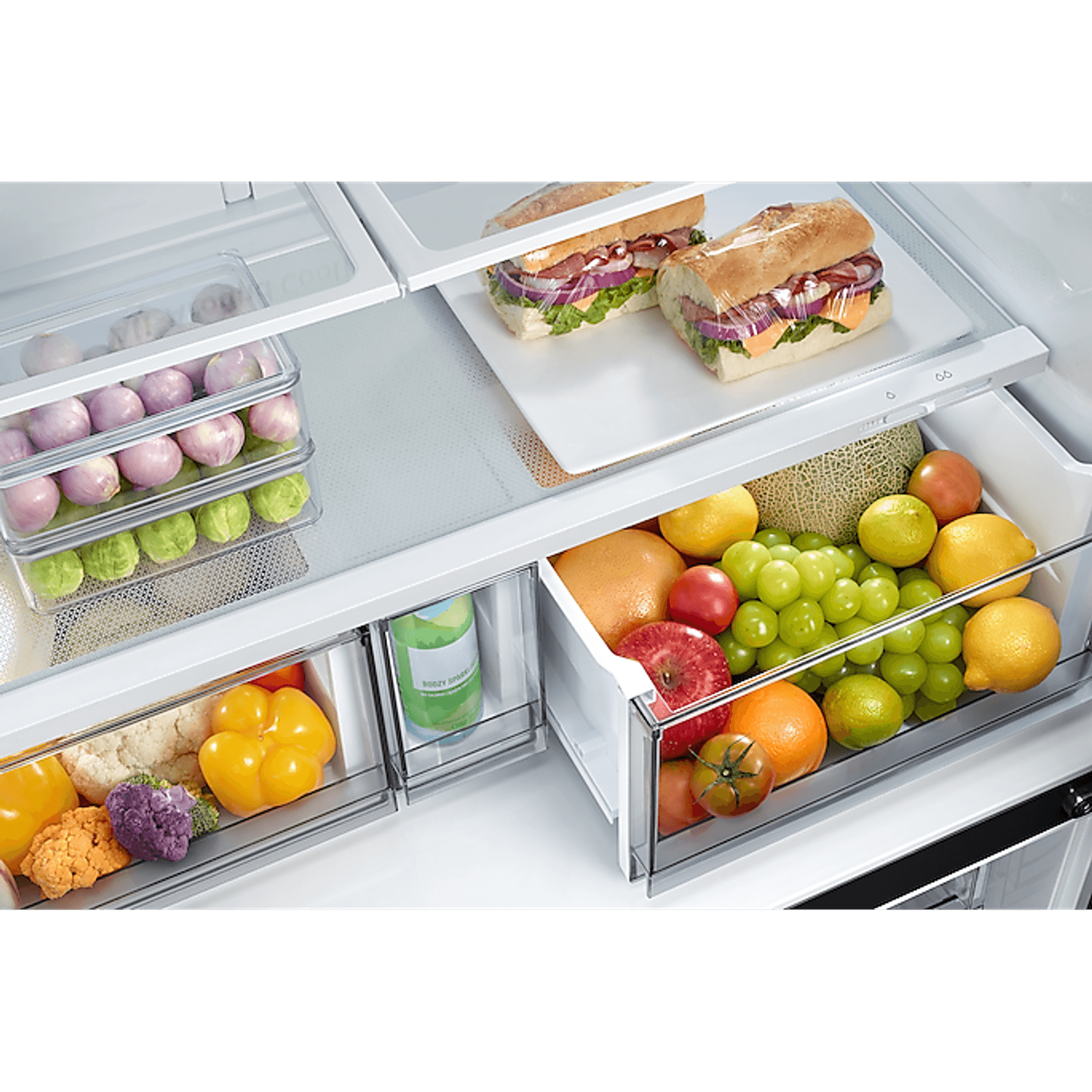 649L French Door Fridge Matte Black gallery detail image