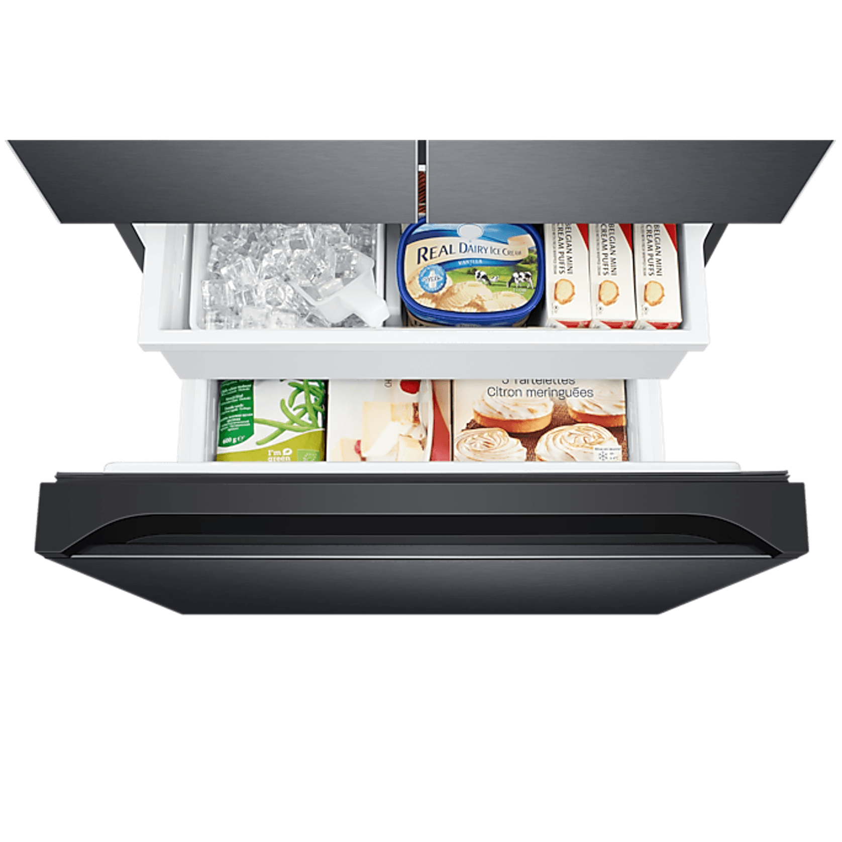 495L French Door Refrigerator Matte Black gallery detail image