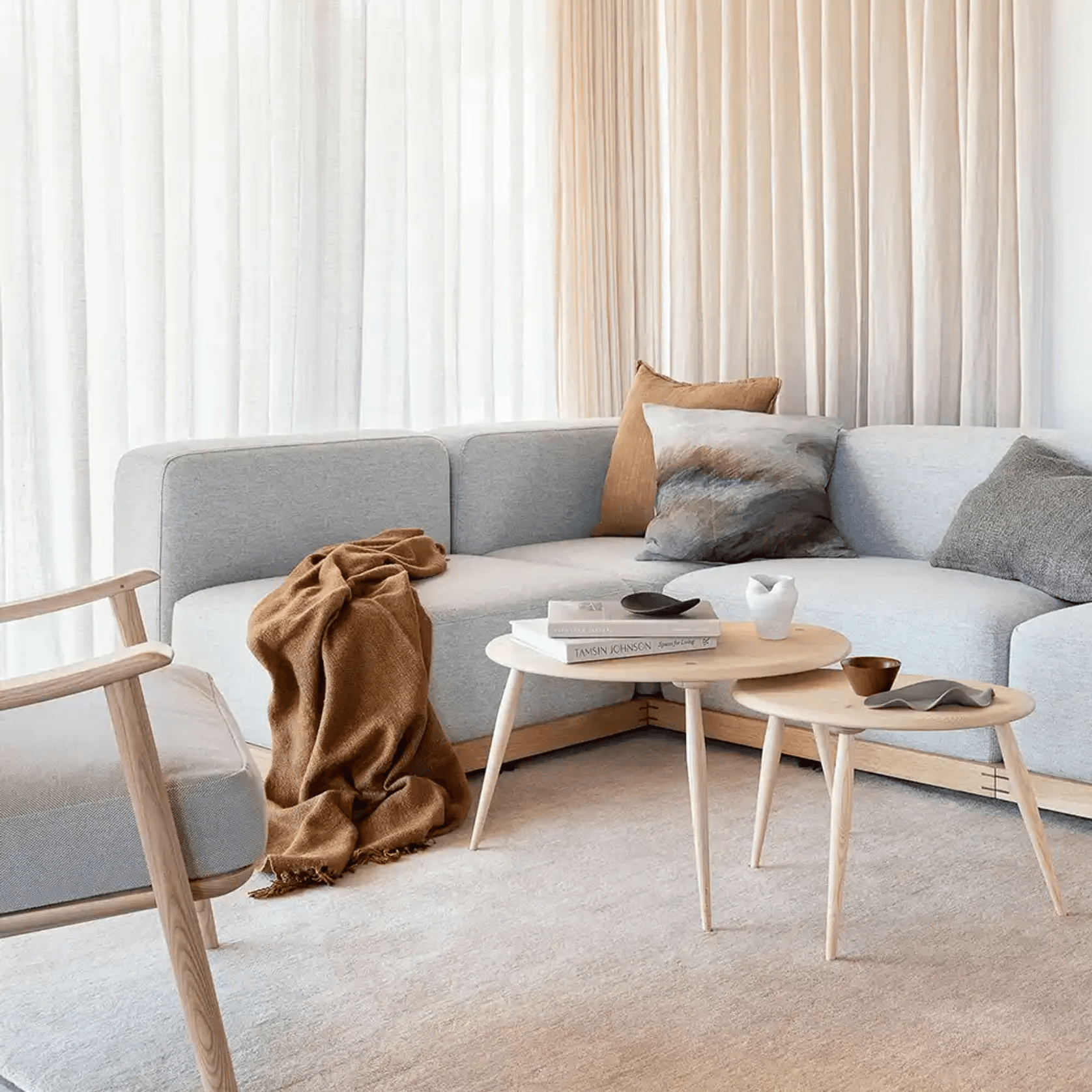 Baya Sandringham 100% NZ Wool Rug - Cameo gallery detail image