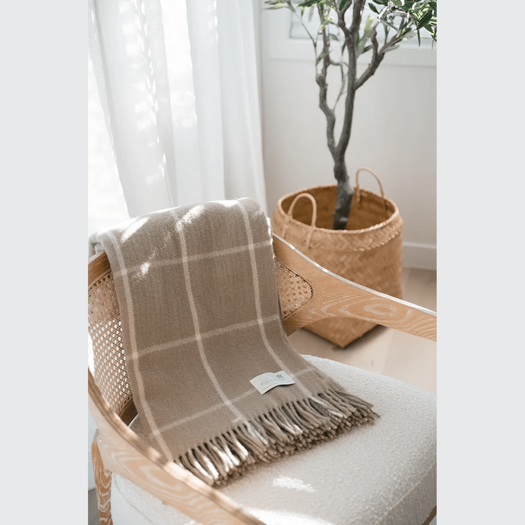 Ruanui Station Lambswool Throw -  Totara's Tussock gallery detail image