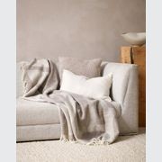 Baya Flagstone Throw Blanket - Fawn | 100% NZ Wool gallery detail image