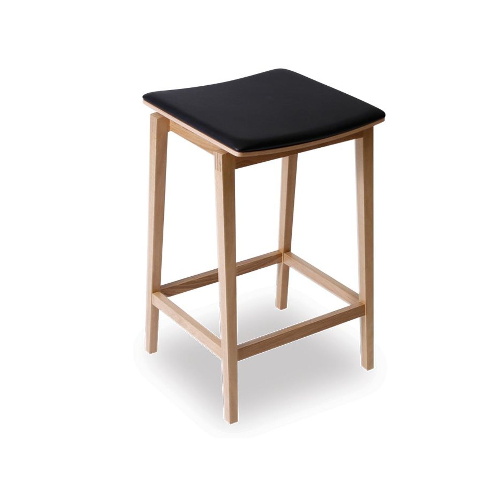 Stockholm Kitchen Stool - Natural Oak - by TON gallery detail image
