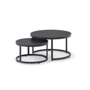 Oasis Round Coffee Table Set - Charcoal gallery detail image