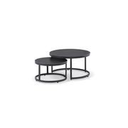 Oasis Round Coffee Table Set - Charcoal gallery detail image