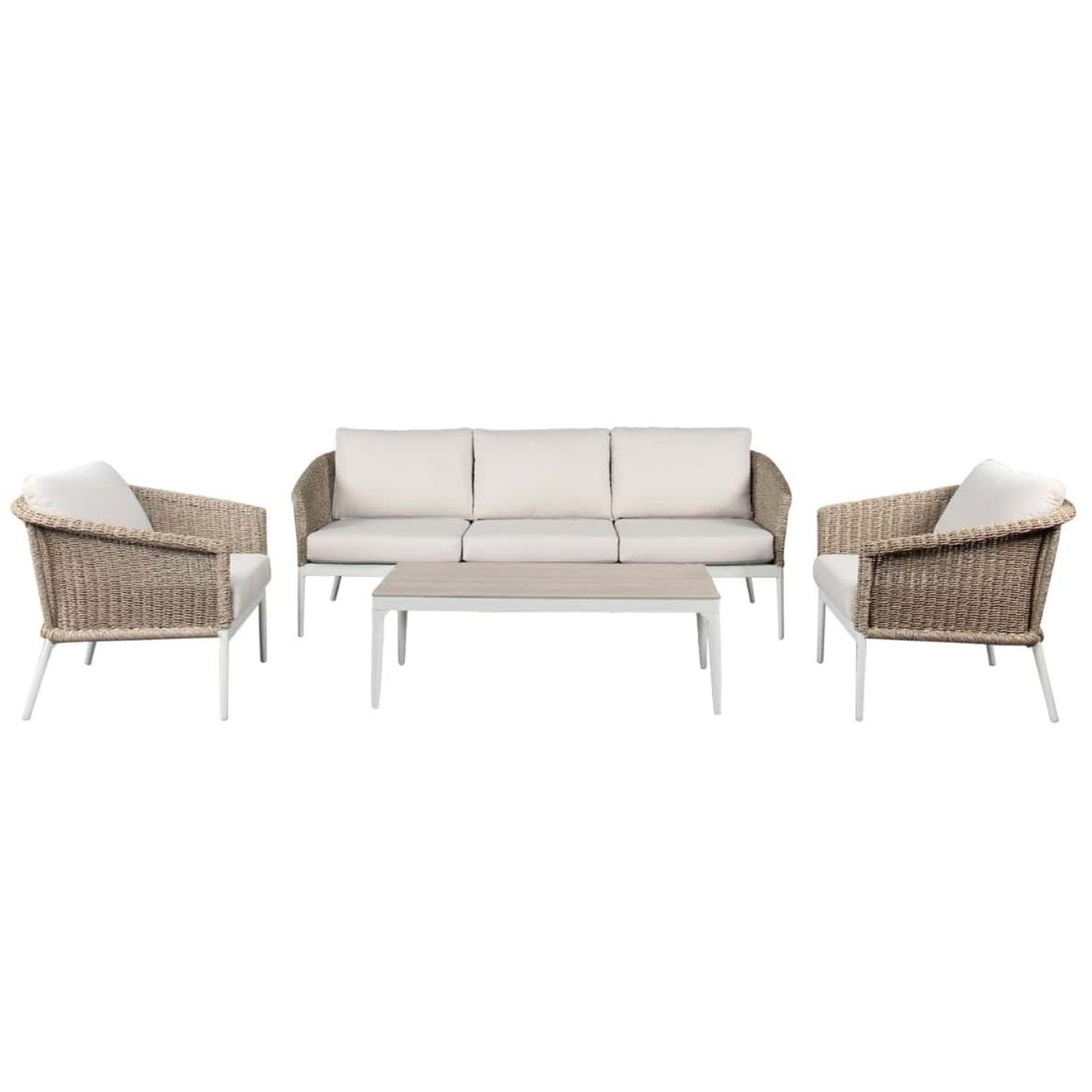 Ohope 4pc Rattan Outdoor Lounge Set gallery detail image