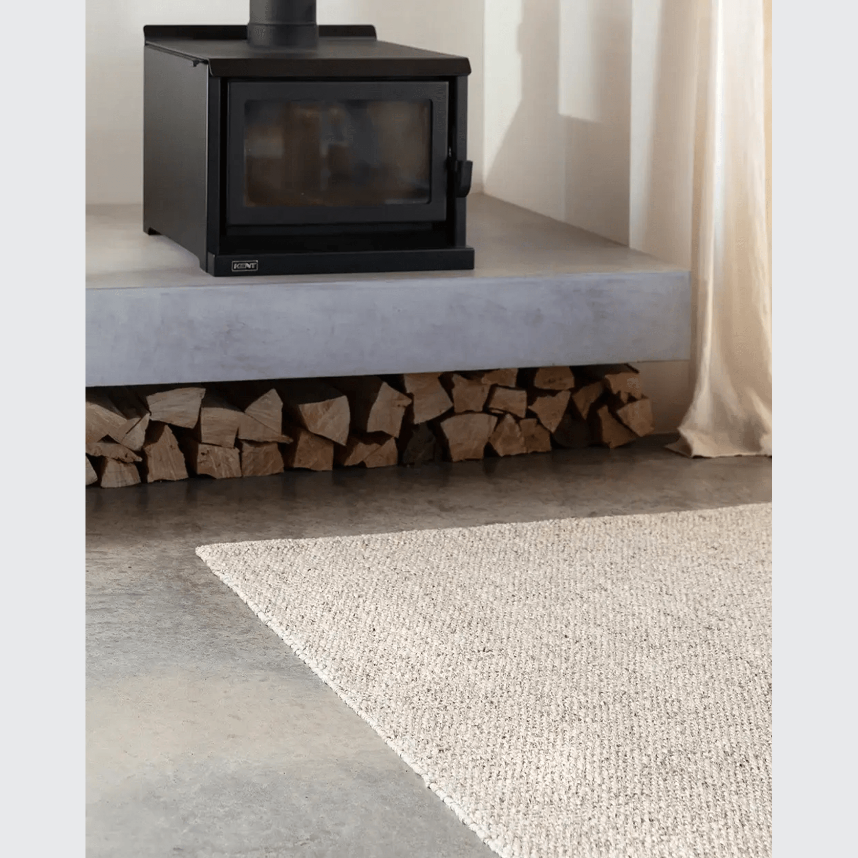 Baya Omaha Handwoven Rug - Pebble gallery detail image