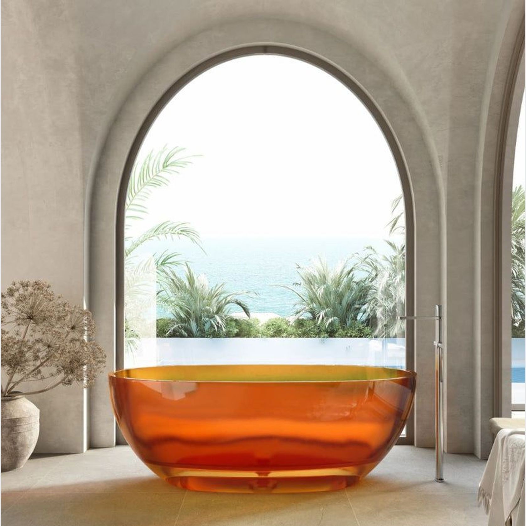 Wow Translucency Resin Stone Bath 1700mm gallery detail image