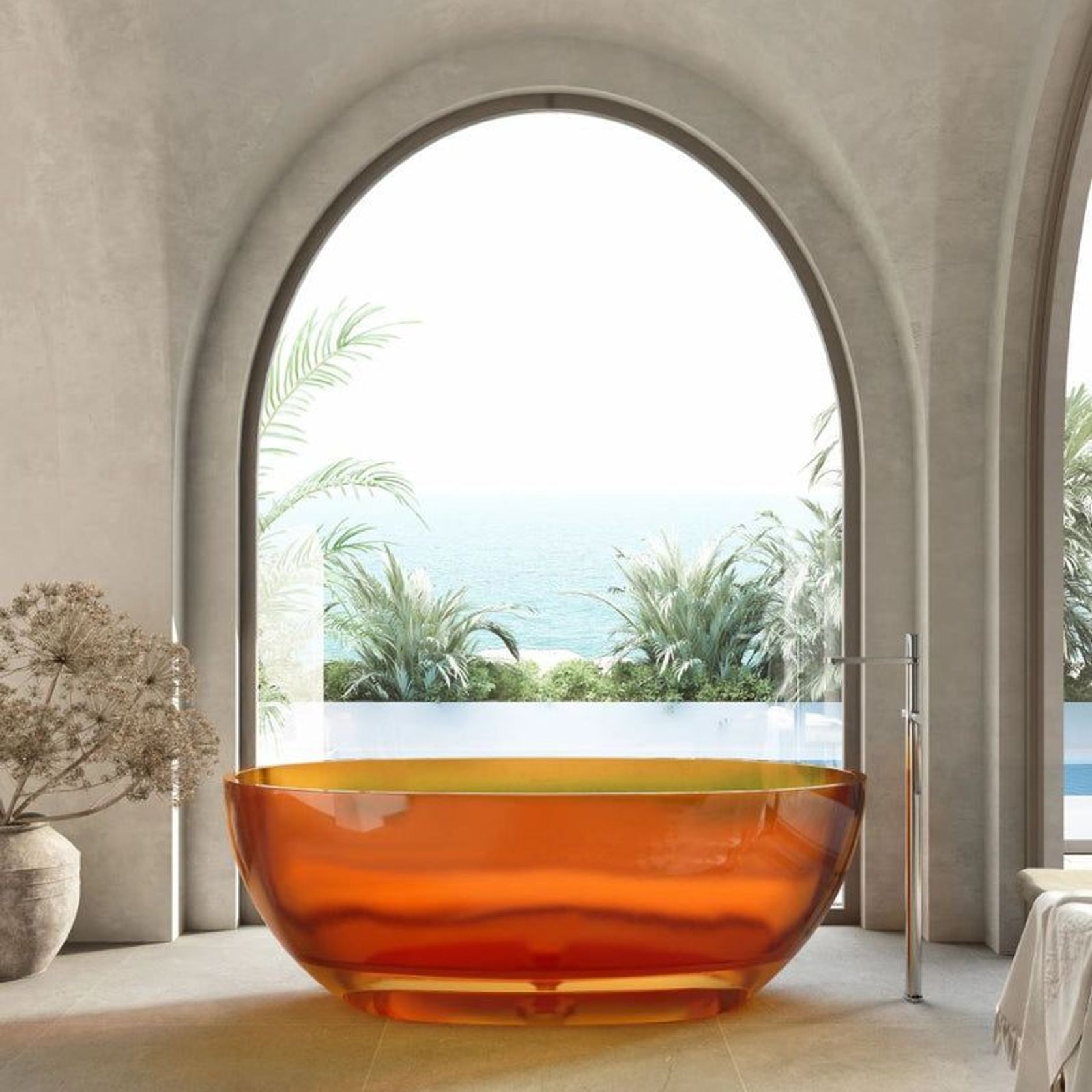 Wow Translucency Resin Stone Bath 1700mm gallery detail image