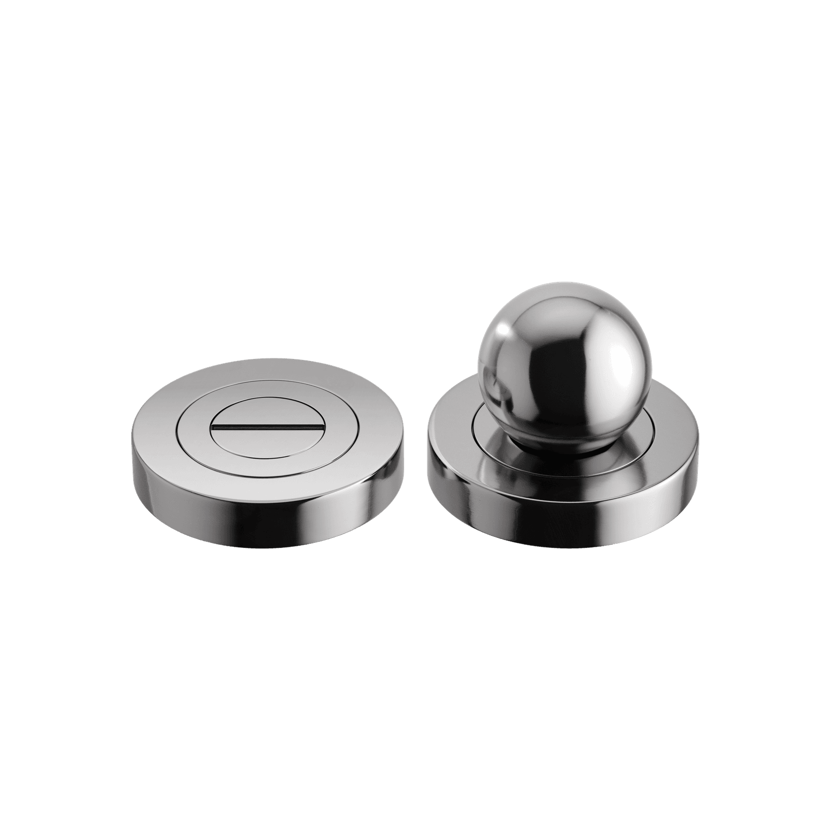 Puerto Privacy Turn - Round | Polished Chrome gallery detail image