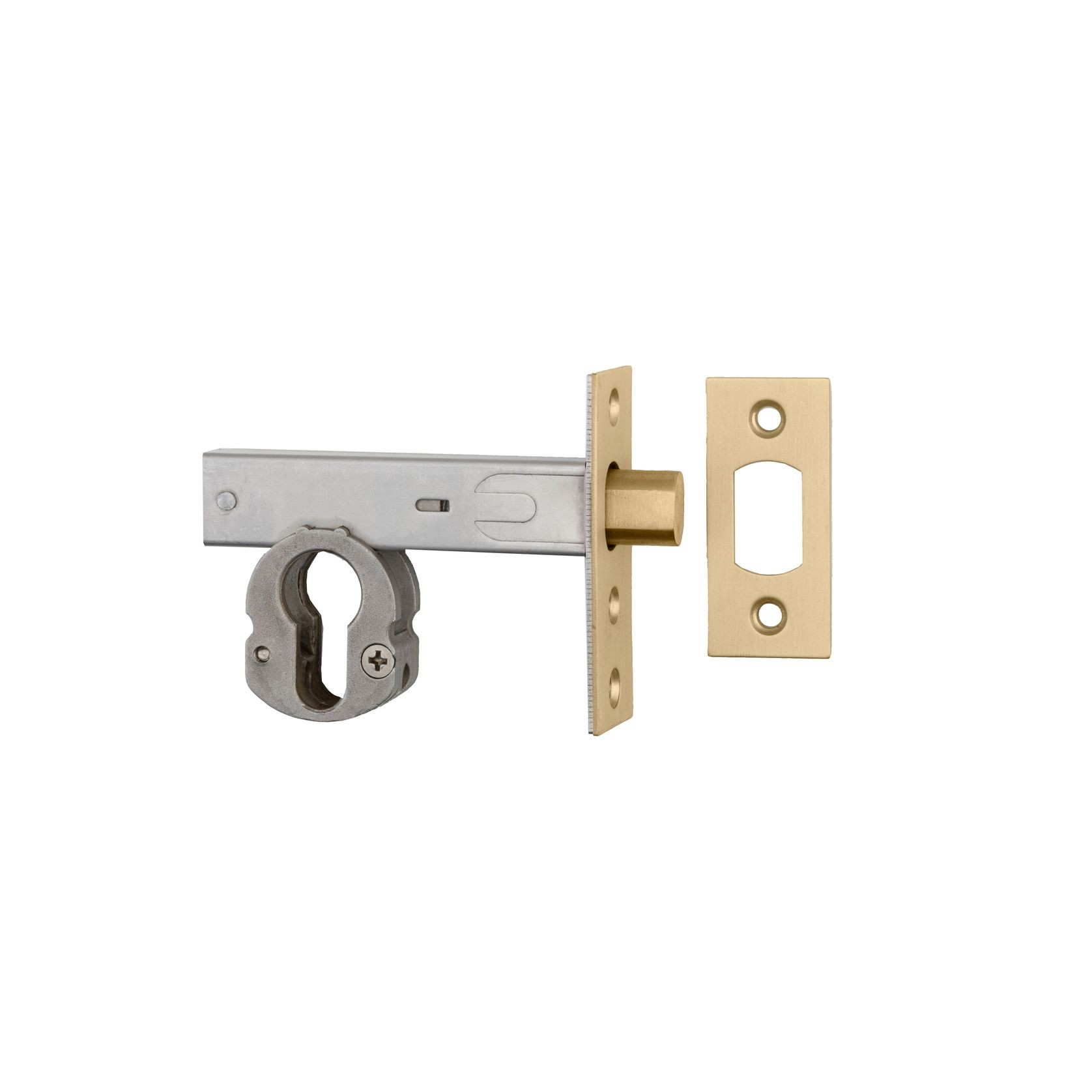 Euro Mortice Deadbolt - 60mm Backset | Brushed Gold PVD gallery detail image