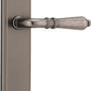 Sarlat Lever - Stepped Backplate | Distressed Nickel gallery detail image
