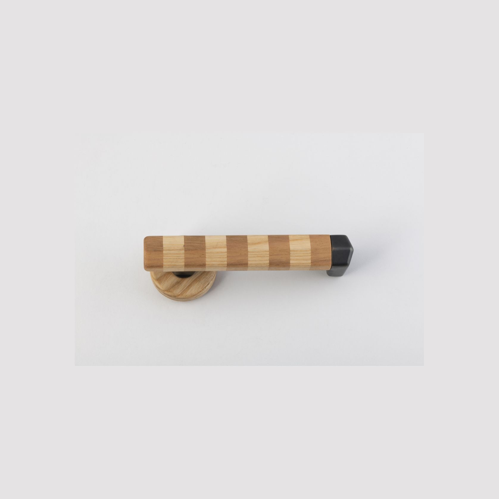 Straight Streaker Return Door Lever - Round Rose gallery detail image