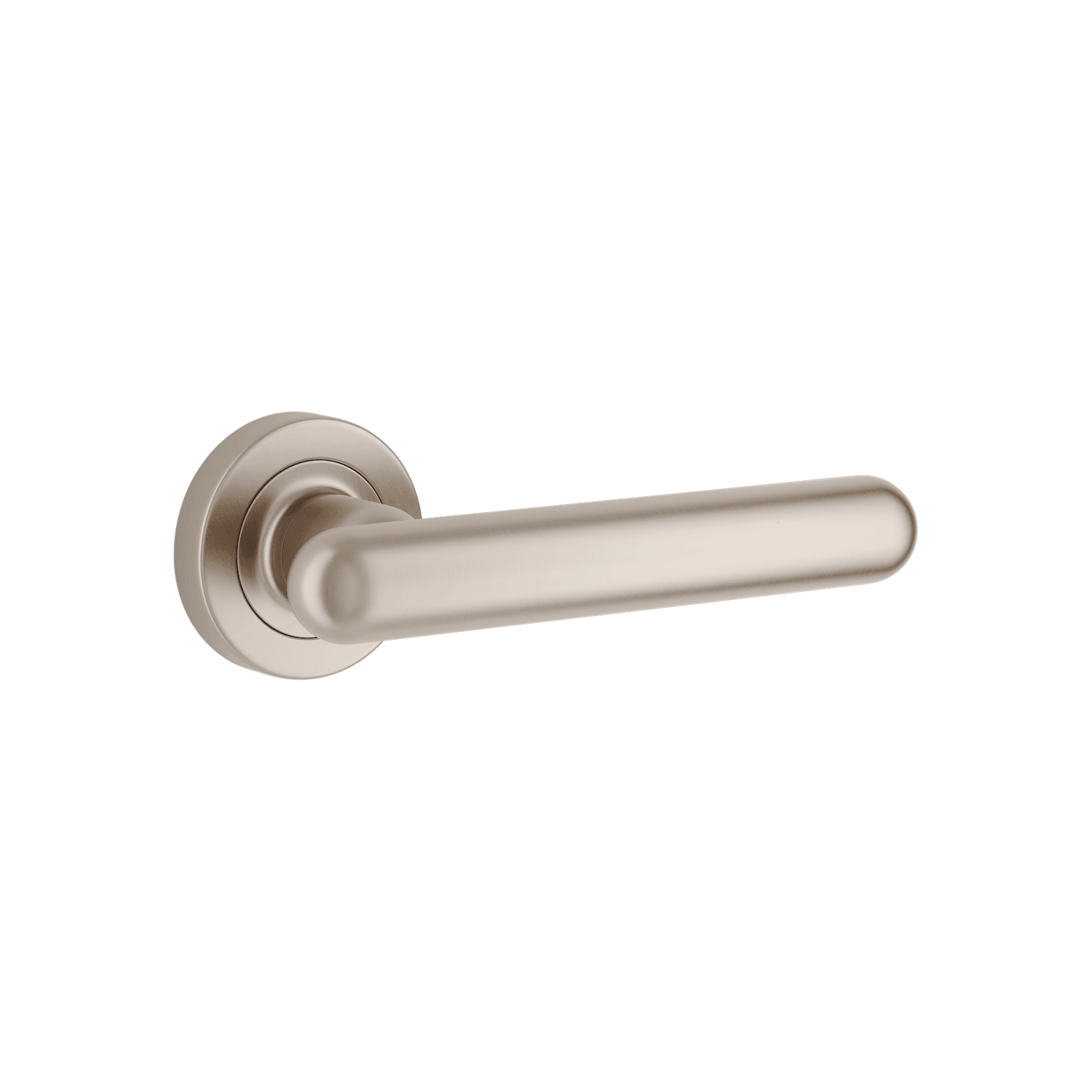 Puerto Lever - Round Rose | Satin Nickel gallery detail image