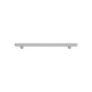 Puerto Cabinet Pull | Polished Chrome | CTC 256mm gallery detail image