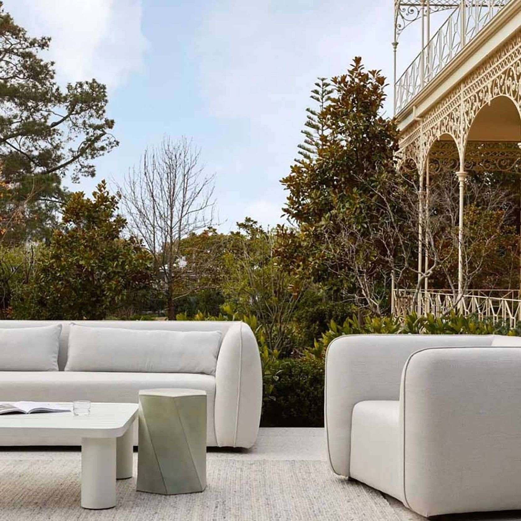 Soren Liv Harbour Knot Rug - Mist Grey | Outdoor Rug gallery detail image