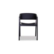 Merano Armchair - Black Stained - Black Pad - by TON gallery detail image