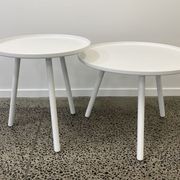 Palm Coffee Table Set 50 + 60cm - White gallery detail image