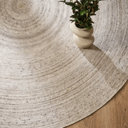 Baya Palm Cove Round Rug - Sand | Indoor or Outdoor gallery detail image