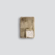 Pele Faux Fur Throw - Biscuit | Baya gallery detail image