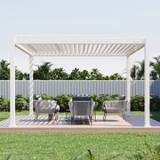 Baltic Manual Freestanding Louvre Roof Aluminium Pergola gallery detail image