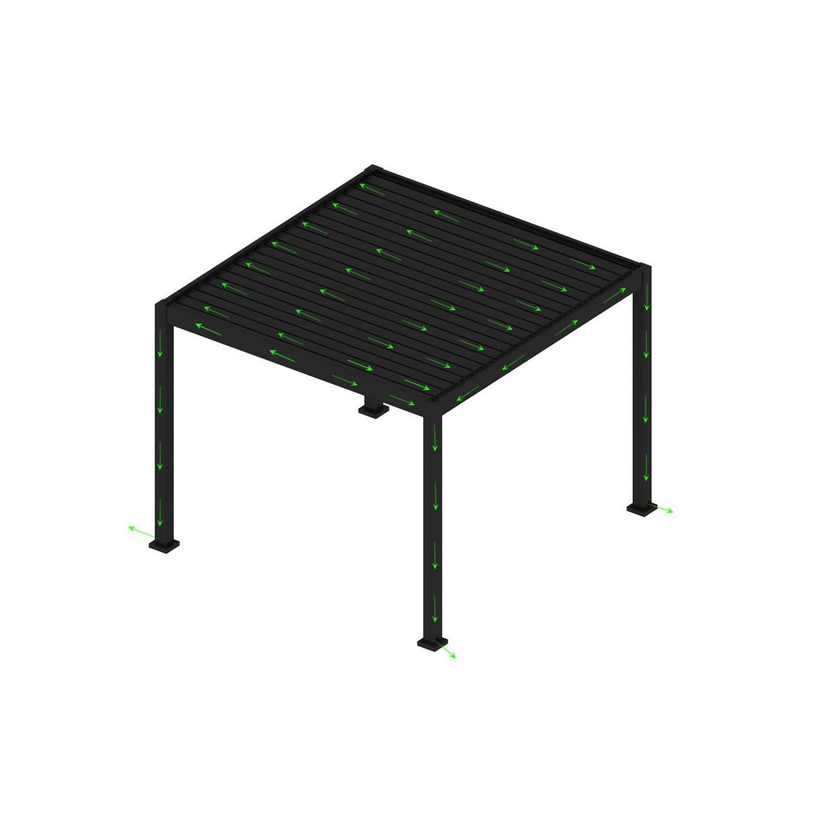 Baltic Motorised Freestanding Louvre Roof Aluminium Pergola gallery detail image