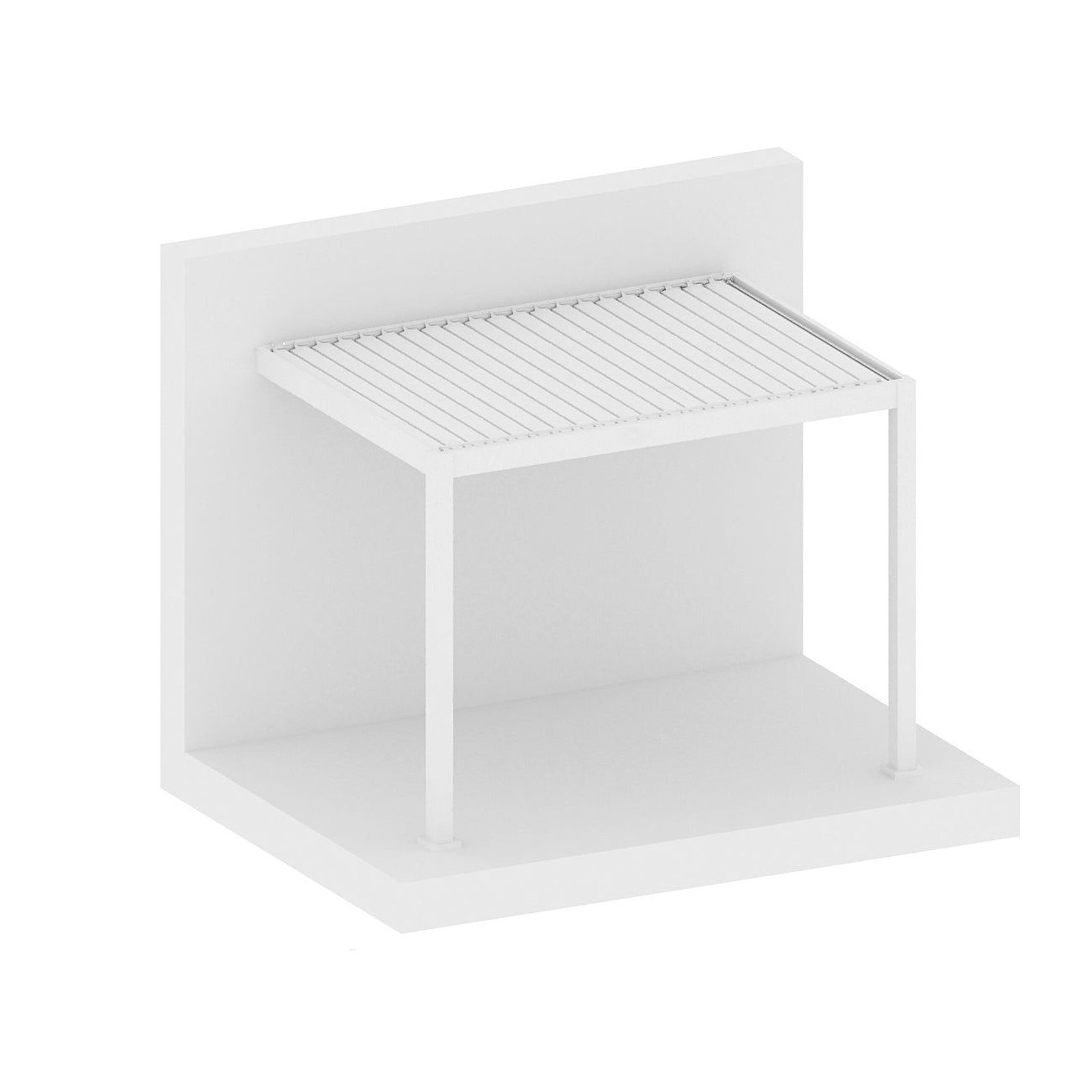 Baltic Motorised Wall Mounted Louvre Roof Aluminium Pergola gallery detail image