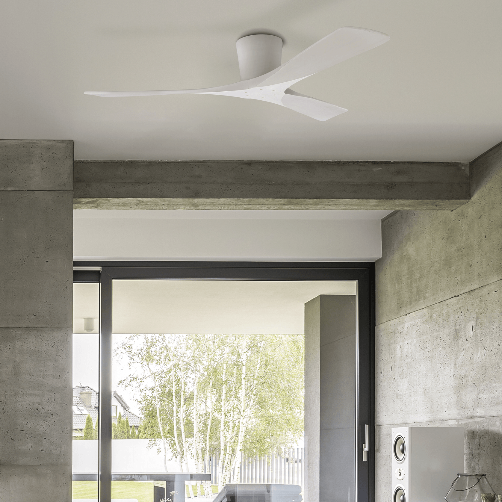 Milano Ceiling Fan Zen Aged Pewter gallery detail image