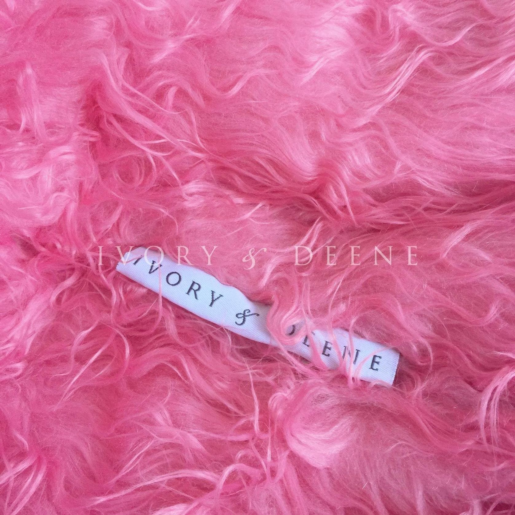 Fur Bean Bag - Hot Pink Polo gallery detail image