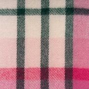 Ruanui Station Lambswool Throw - Pukehapua Pink Check gallery detail image