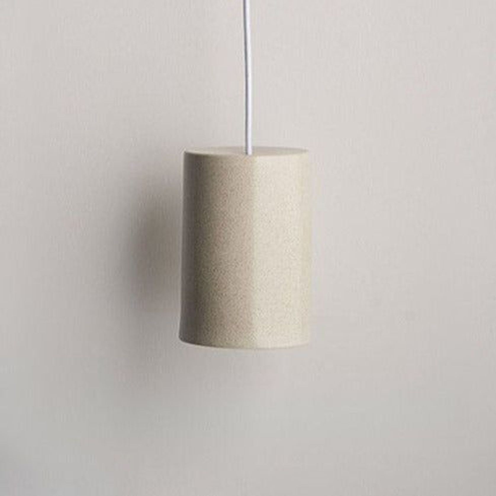 Ceramic Cylinder Pendant Light Small gallery detail image