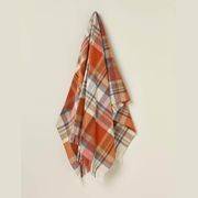 NZ Wool Throw - Portree Orange | 100% Merino Wool gallery detail image