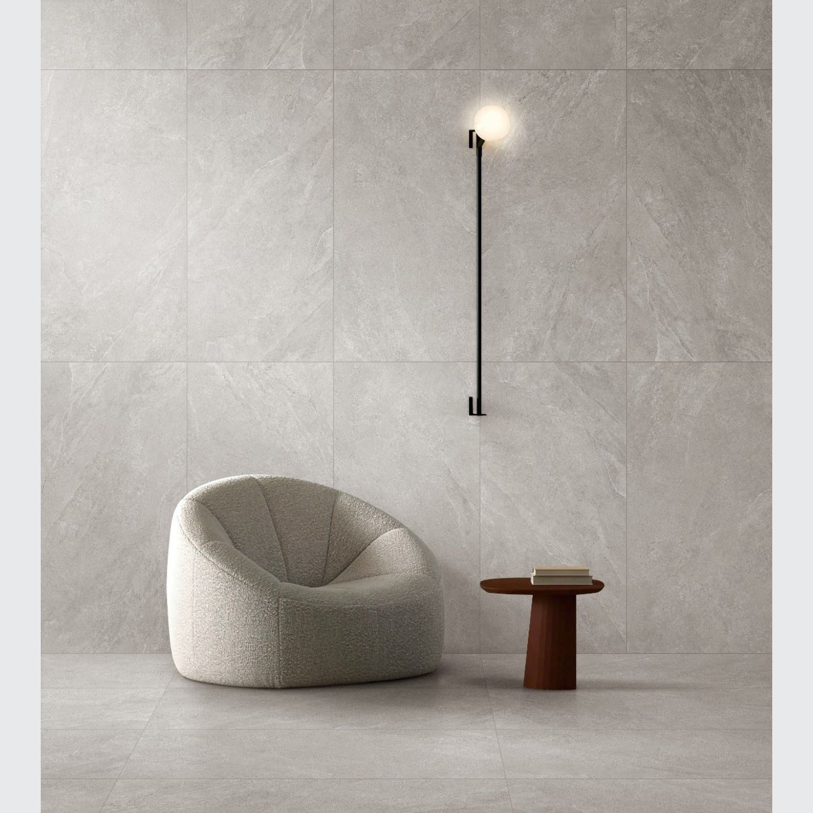 Primal Floor & Wall Tiles 600x1200x9.5 Light Grey ArchiPro AU