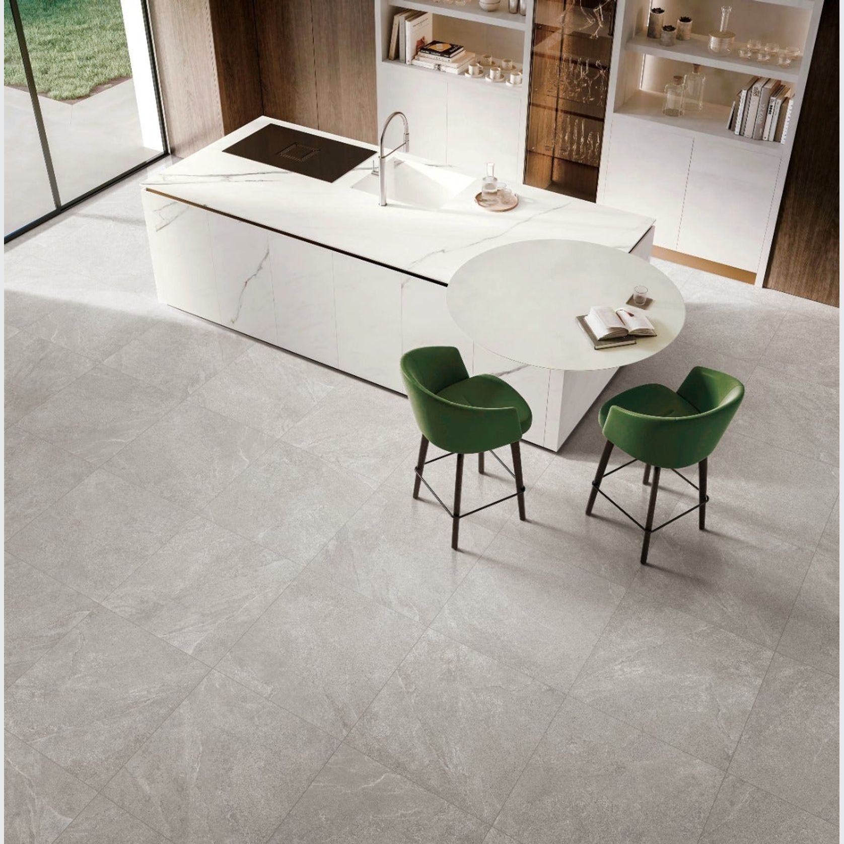 Primal Floor & Wall Tiles | 600x600x9.5 | Light Grey gallery detail image