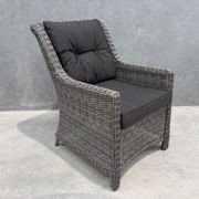 Raglan Rattan Chair - Canvas Coal gallery detail image