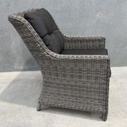 Raglan Rattan Chair - Canvas Coal gallery detail image