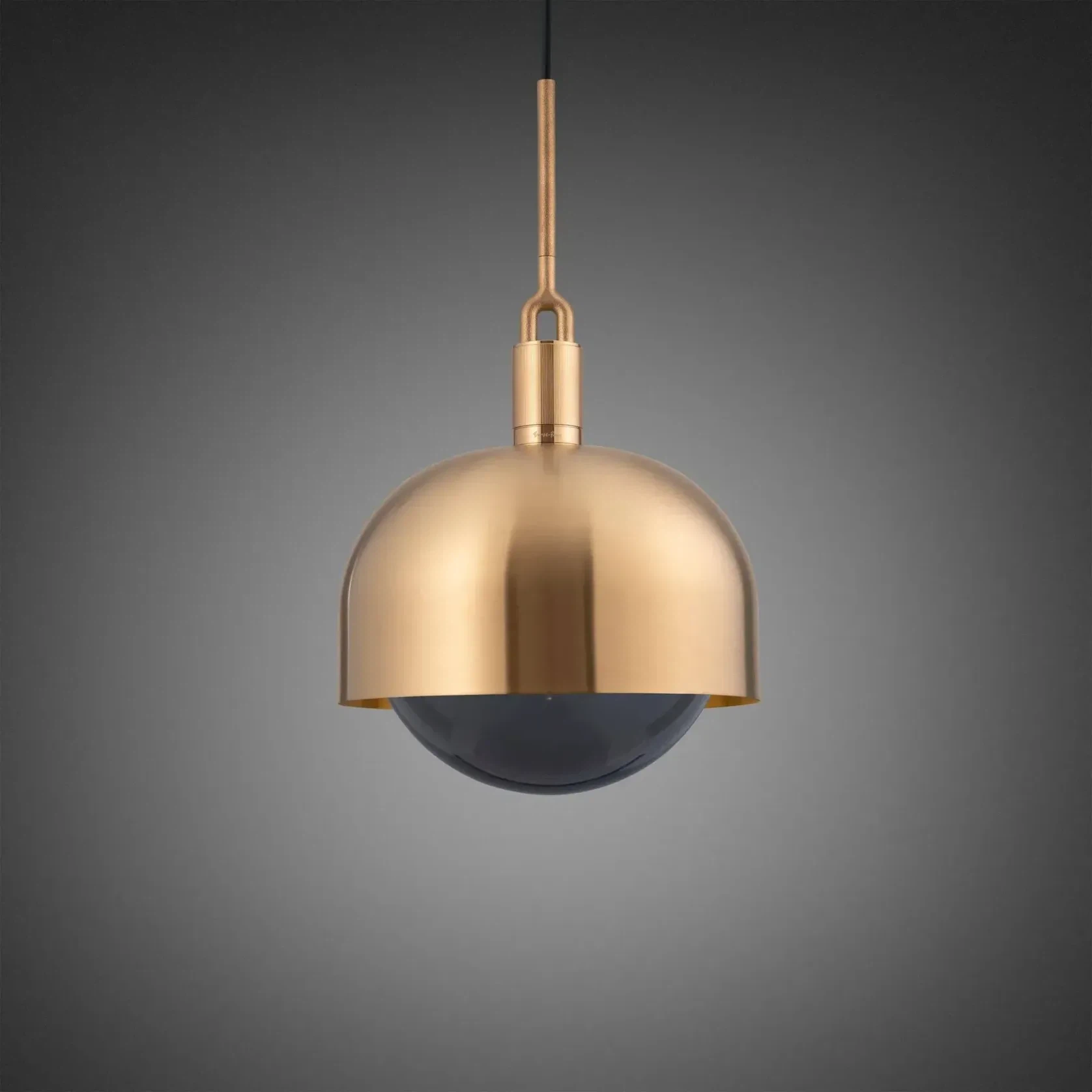 Forked Shade and Globe Pendant gallery detail image
