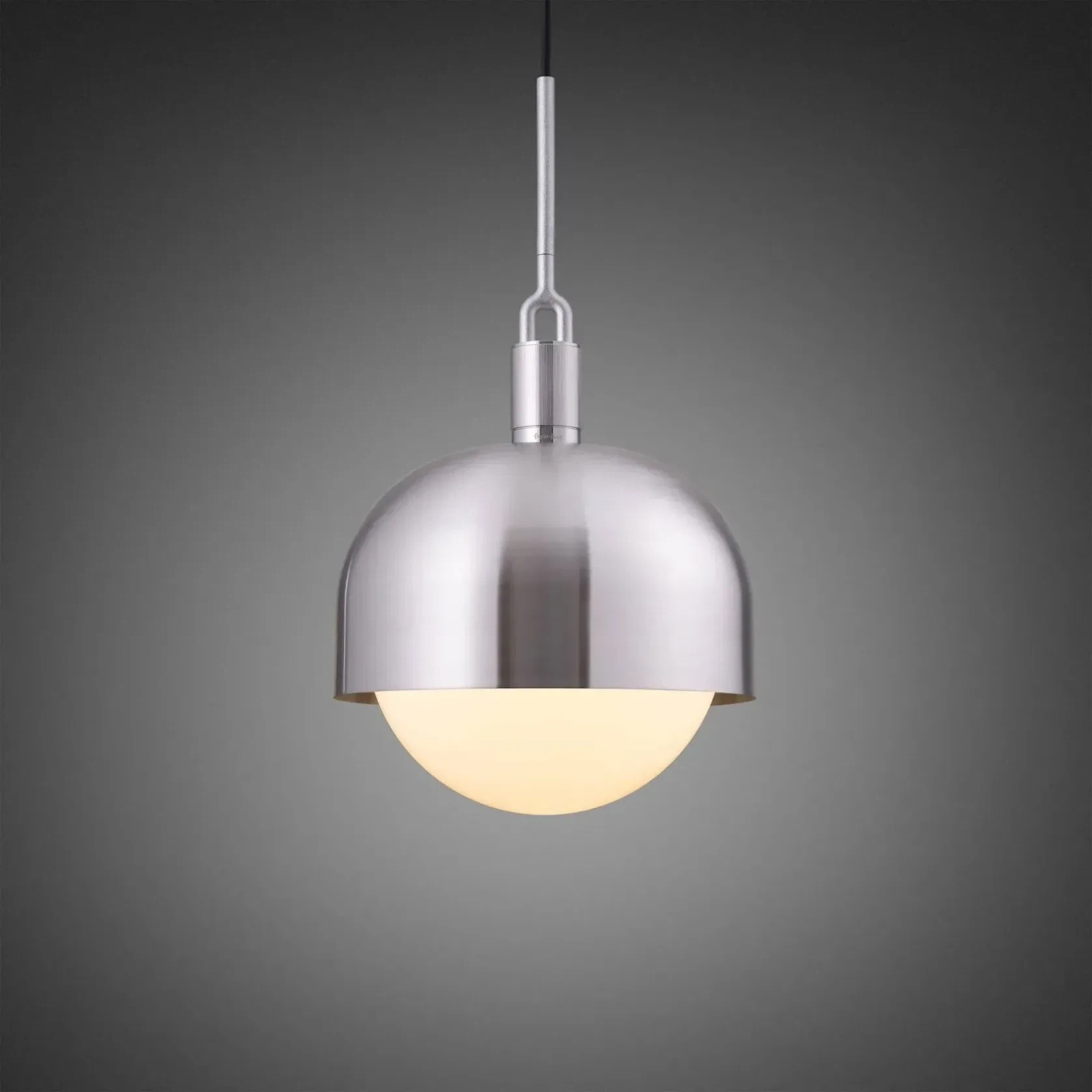 Forked Shade and Globe Pendant gallery detail image