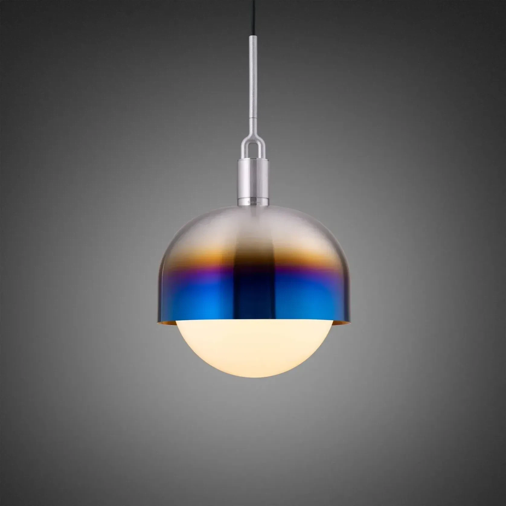 Forked Shade and Globe Pendant gallery detail image
