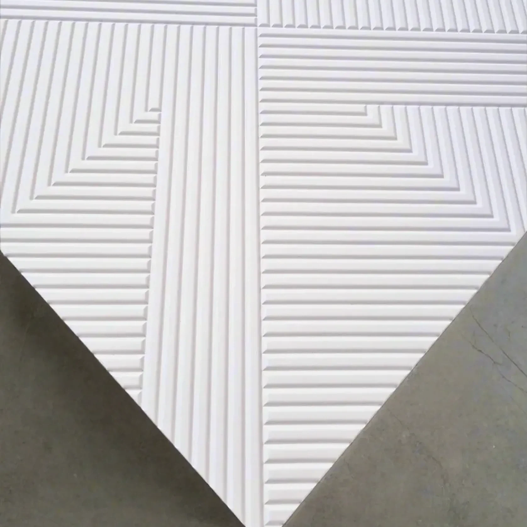 Architectural 3D MDF Wall Panel Rhomb gallery detail image