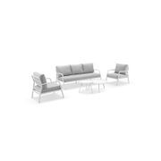 Riviera 5pc Lounge Set - White gallery detail image