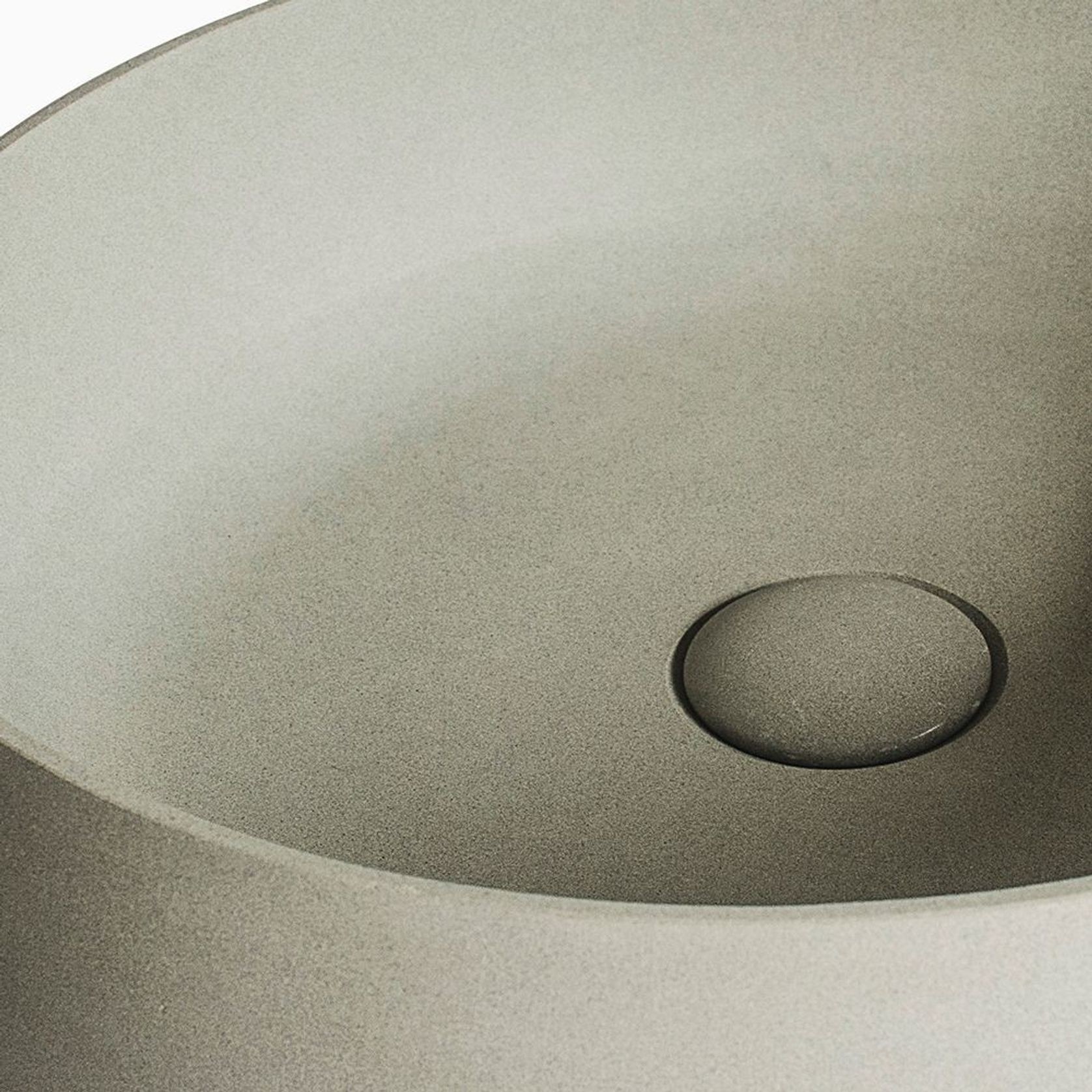 Solid Limestone Round Basin - Matte Stone Finish - Above Counter Top - 440mm gallery detail image
